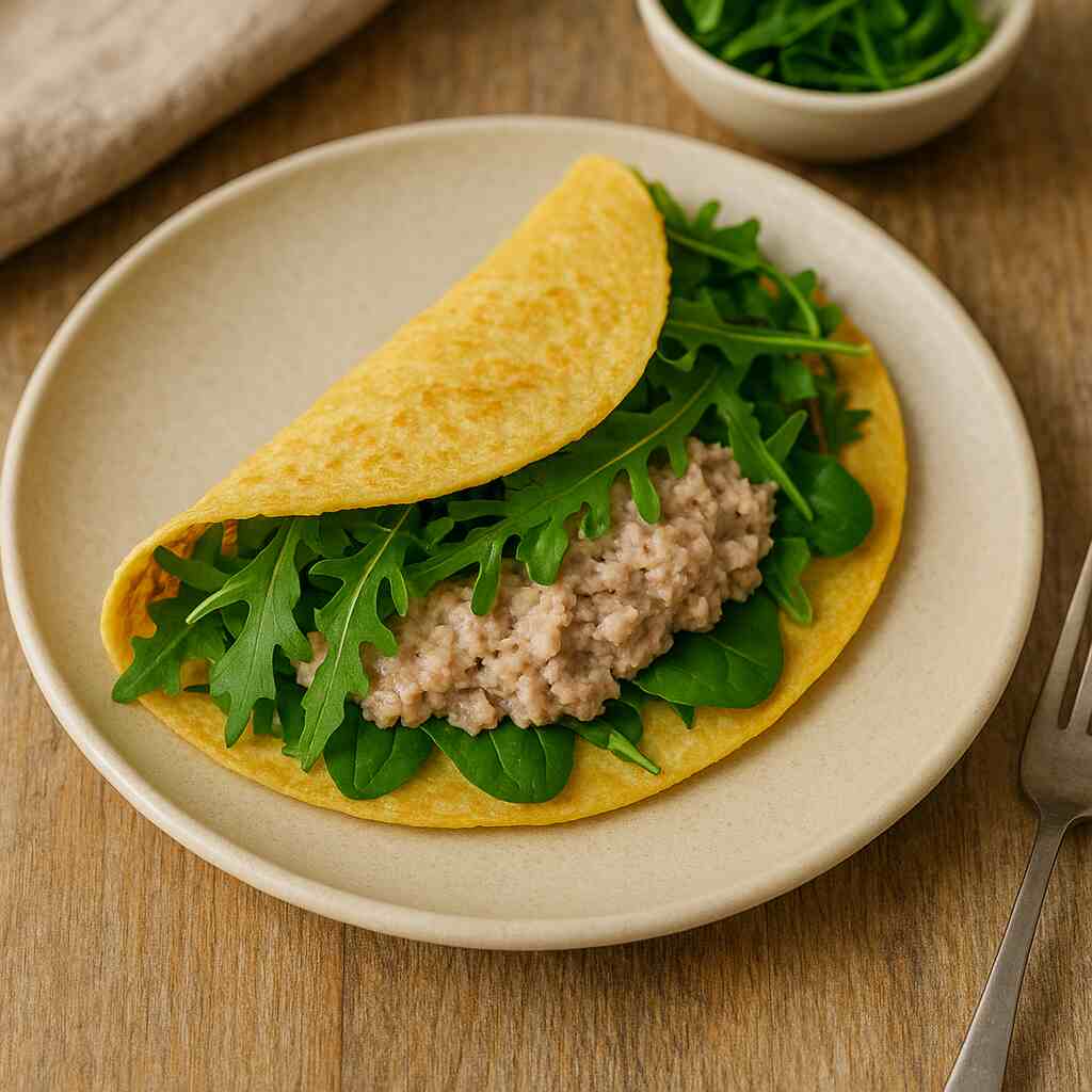 Eiwrap met tonijn en rucola